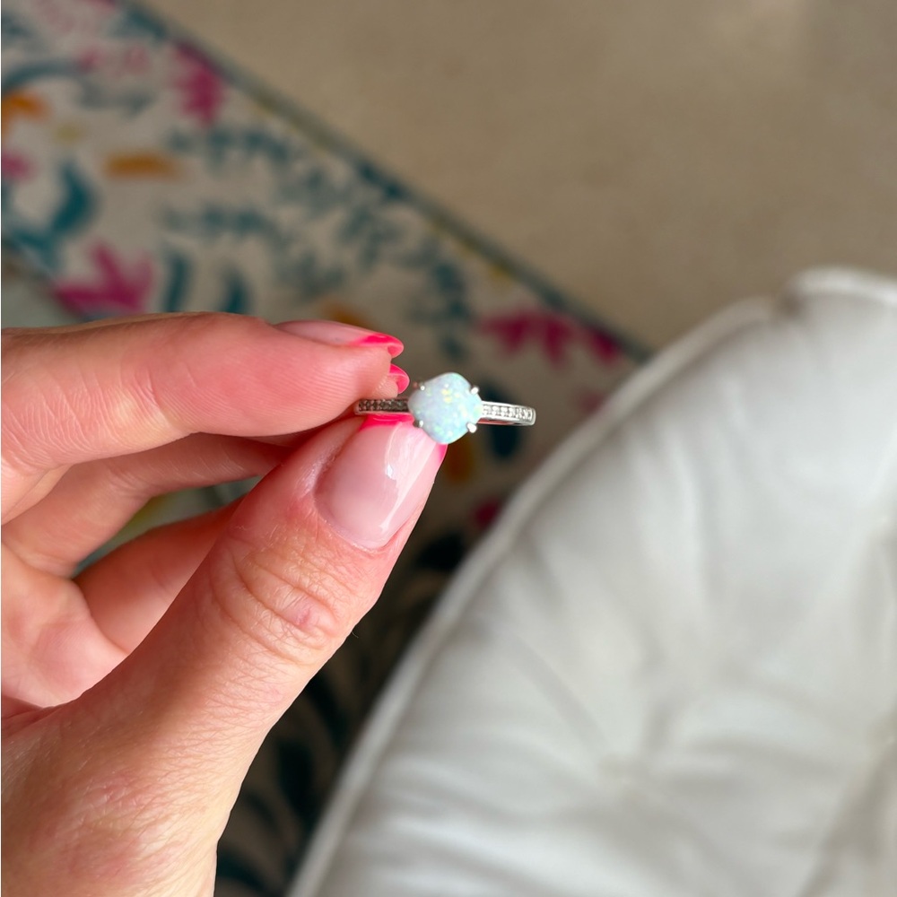 Kay Jewelers Silver Opal Ring